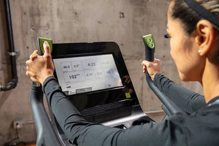 SportsArt C574U-13 Upright Cycle with 13" SENZA Touchscreen, 450 lbs Max User Weight, 40 Levels Resistance