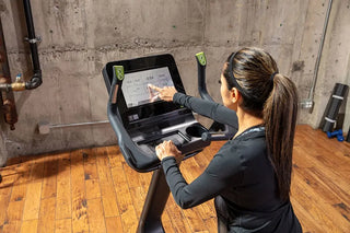 SportsArt C574U-13 Upright Cycle with 13" SENZA Touchscreen, 450 lbs Max User Weight, 40 Levels Resistance