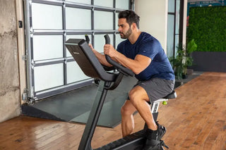 SportsArt C574U-13 Upright Cycle with 13" SENZA Touchscreen, 450 lbs Max User Weight, 40 Levels Resistance