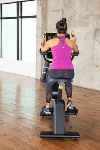 SportsArt C574U Upright Self-Powered Cycle, 450 lbs Max User Weight, 40 Levels Resistance