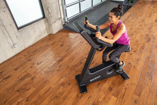 SportsArt C574U Upright Self-Powered Cycle, 450 lbs Max User Weight, 40 Levels Resistance
