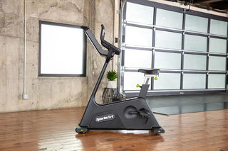 SportsArt C574U Upright Self-Powered Cycle, 450 lbs Max User Weight, 40 Levels Resistance