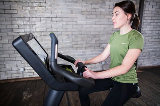 SportsArt C576U-16 Upright Cycle with 16" SENZA Touchscreen, 5oo lbs Max User Weight, 40 Levels Resistance