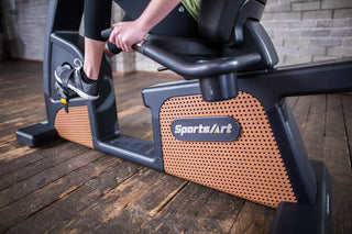 SportsArt C576U-16 Upright Cycle with 16" SENZA Touchscreen, 5oo lbs Max User Weight, 40 Levels Resistance