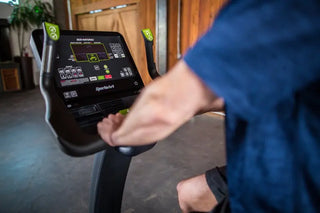 SportsArt C576U Upright Self-Powered Cycle with LCD Console, 500 lbs Max User Weight, 40 Levels Resistance