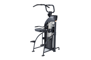 SportsArt DF-307 Dual Function Strength Series Assisted Chin-up/Tricep Dip, 220 lbs Weight Stack