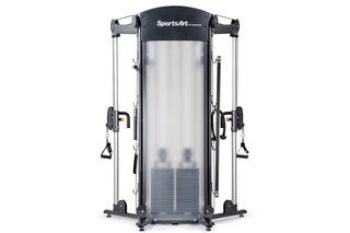 SportsArt DS972 Dual Stack Functional Trainer, Adjustable 2:1 and 4:1 Pulley Ratios, 200 lbs Weight Stack (One Stack)