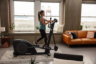 SportsArt E80C Elliptical with White Backlit Display, 330 lbs Max User Weight, 19" Stride Length