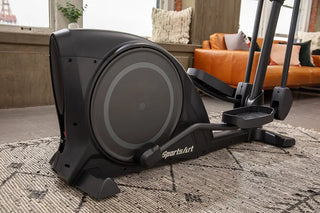 SportsArt E80C Elliptical with White Backlit Display, 330 lbs Max User Weight, 19" Stride Length