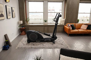 SportsArt E80C Elliptical with White Backlit Display, 330 lbs Max User Weight, 19" Stride Length