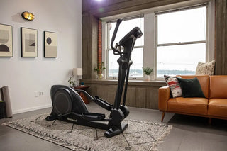 SportsArt E80C Elliptical with White Backlit Display, 330 lbs Max User Weight, 19" Stride Length