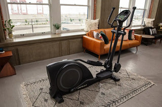 SportsArt E80C Elliptical with White Backlit Display, 330 lbs Max User Weight, 19" Stride Length