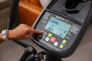 SportsArt E80C Elliptical with White Backlit Display, 330 lbs Max User Weight, 19" Stride Length