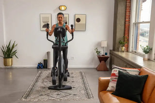 SportsArt E80C Elliptical with White Backlit Display, 330 lbs Max User Weight, 19" Stride Length