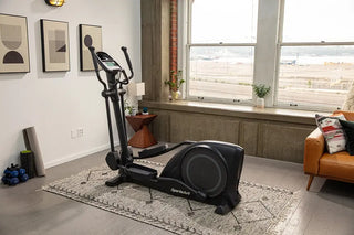 SportsArt E80C Elliptical with White Backlit Display, 330 lbs Max User Weight, 19" Stride Length