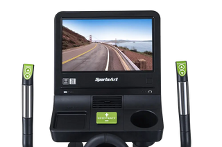 SportsArt E866-16 Front-Drive Elliptical with 16" SENZA Touchscreen, 16"–28" Stride Length, 500 lbs Max User Weight