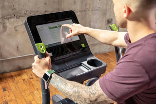 SportsArt E874-13 Elliptical with 13" SENZA Touchscreen, 450 lbs Max User Weight, 17"–29" Stride Length