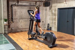 SportsArt E874-13 Elliptical with 13" SENZA Touchscreen, 450 lbs Max User Weight, 17"–29" Stride Length