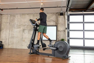 SportsArt E874 ECO-NATURAL Self-Powered Elliptical with LCD Console, 17"–29" Stride Length, 450 lbs Max User Weight