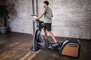 SportsArt E876-16 Elliptical with 16" SENZA Touchscreen, 17"–29" Stride Length, 500 lbs Max User Weight