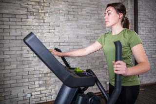 SportsArt E876-16 Elliptical with 16" SENZA Touchscreen, 17"–29" Stride Length, 500 lbs Max User Weight