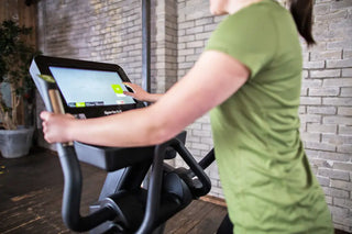SportsArt E876-16 Elliptical with 16" SENZA Touchscreen, 17"–29" Stride Length, 500 lbs Max User Weight