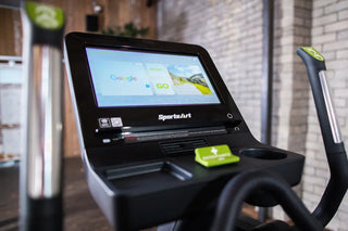 SportsArt E876-16 Elliptical with 16" SENZA Touchscreen, 17"–29" Stride Length, 500 lbs Max User Weight