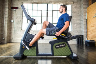 SportsArt G576R ECO-POWR Recumbent Cycle with LCD Console and Toggle Controls, 500 lbs Max User Weight, 40 Levels Resistance