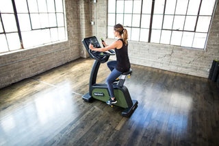 SportsArt G576U ECO-POWR Upright Cycle with LCD Console and Toggle Controls, 500 lbs Max User Weight, 40 Levels Resistance