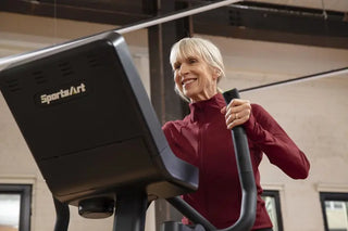 SportsArt G874 ECO-POWR Elliptical with Fingertip Controls, 450 lbs Max User Weight, 17"–29" Stride Length