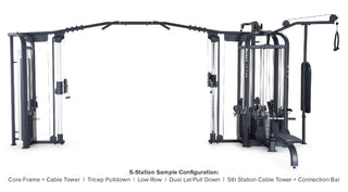 SportsArt MS-101 Selectorized Multi-Station, Main Frame and Cable Tower Station and Tricep Pushdown Station
