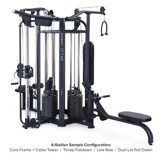 SportsArt MS-101 Selectorized Multi-Station, Main Frame and Cable Tower Station and Tricep Pushdown Station