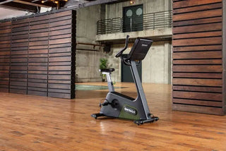 SportsArt The G574U ECO-POWR Upright Cycle with Fingertip Controls, 450 lbs Max User Weight, 40 Levels Resistance