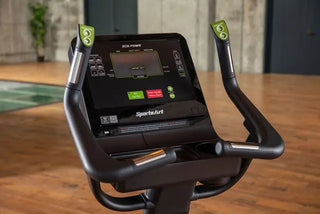 SportsArt The G574U ECO-POWR Upright Cycle with Fingertip Controls, 450 lbs Max User Weight, 40 Levels Resistance