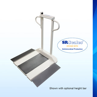 Srscales SR755i-H-AC, Multi-Purpose Wheelchair Scale with Height Bar (28" x 28")