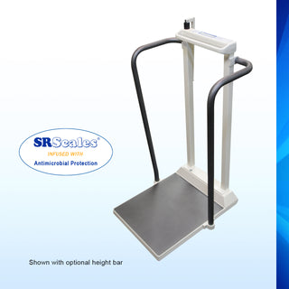 Srscales SR585i, Digital Stand-On Scale with Handrails (18” x 20”)
