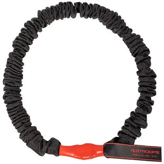 The Stroops Pro Loop is a 48-inch continuous Slastix resistance band with a protective sleeve, available in black or orange and in five resistance levels from 10 to 30 lbs.