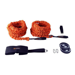 The Stroops Son of the Beast consists of two sleeved elastic battle ropes with handles, available in black or orange and in four resistance levels, with an Original pair or Pro package option.