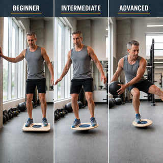 Fitterfirst Balance Board Kit with 20 inch Pro Rocker, 20 inch Pro, 16 inch Pro Balance Boards and storage stand