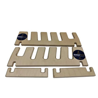 Fitterfirst Balance Board Stand made from birch plywood holding up to five balance boards