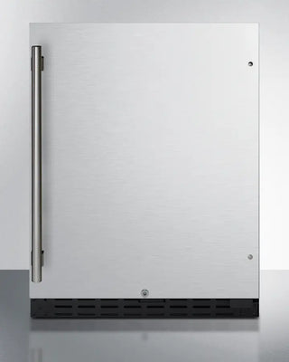 Summit AL55 24" Wide Built-In All-Refrigerator with a black bottom panel on a white background