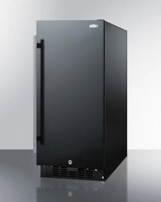Summit ALR15B 15" Wide Built-In All-Refrigerator with Summit logo on a white background