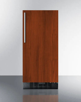 Summit ALR15BIF 15" Wide Built-In All-Refrigerator with a metallic handle on a white background
