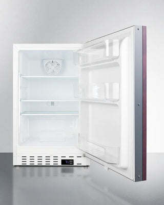 Summit ALR46WIF 21" Wide Built-In All-Refrigerator with open door on a white background