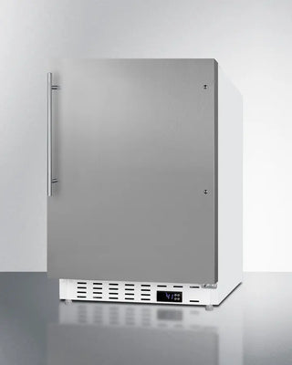 Summit ALR46WSSHV 21" Wide Built-In All-Refrigerator with digital display on a white background