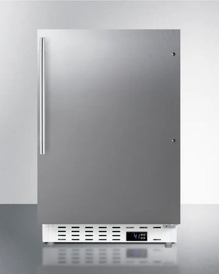 Summit ALR46WSSHV 21" Wide Built-In All-Refrigerator with digital display on a gray background