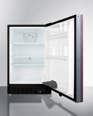 Summit ALR47BIF 21" Wide Built-In All-Refrigerator with open door on a white background