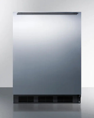Summit AR5BS 24" Wide Built-In All-Refrigerator with black base on a white background