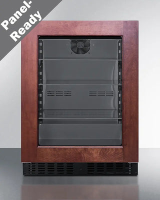 Summit ASDG2411PNR 24" Wide Built-In Beverage Center with wooden frame on a white background