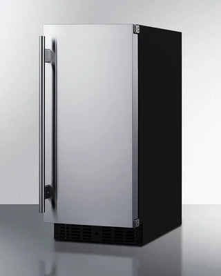 Summit ASDS1523 15" Wide Built-In All-Refrigerator with grey handle on a white background